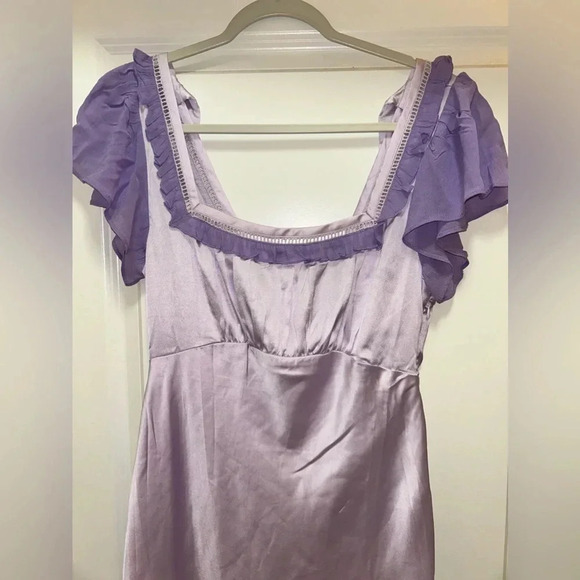 Free People X Revolve NWOT Violet Visions Slip Mini Dress. Size 2 - Picture 5 of 8
